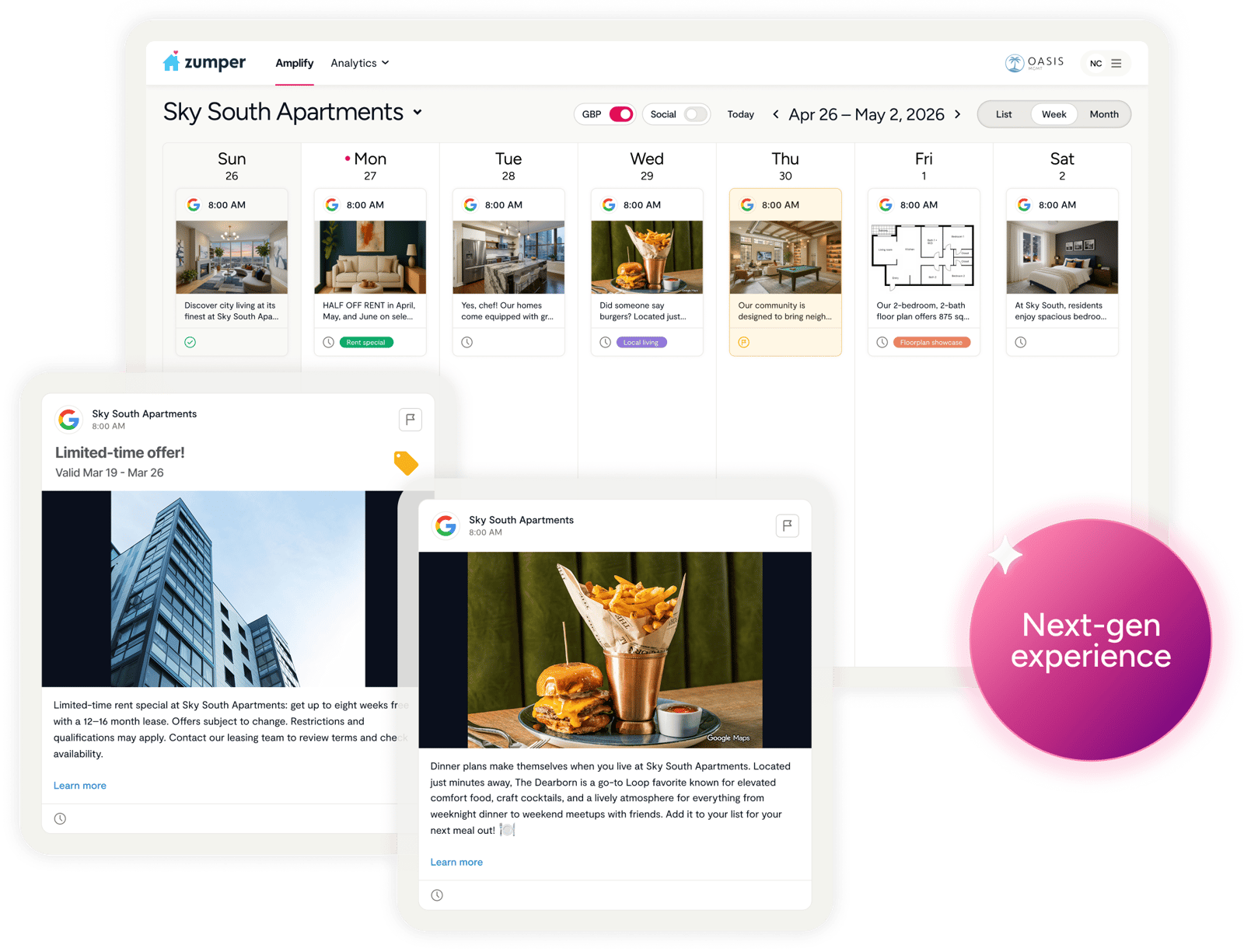 Next-gen Amplify for Google Business Profile